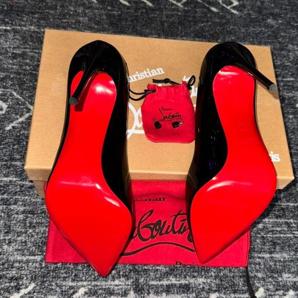 Christian Louboutin Pigalle Follies 100 Black Heels - Picture 6 of 8